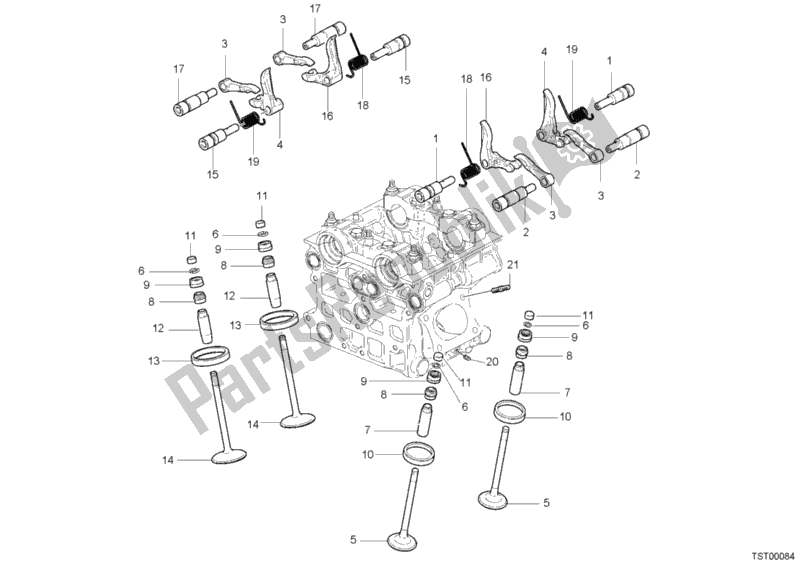 All parts for the Valve of the Ducati Superbike 999 USA 2006